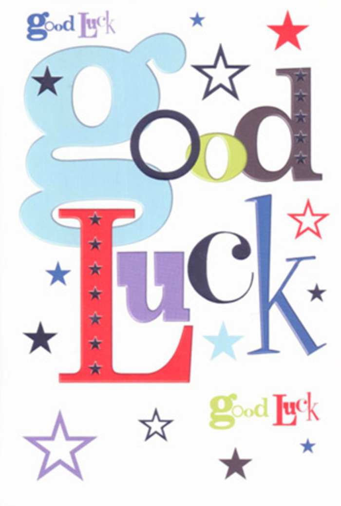 There is a vibrant storytelling to this charming good luck card-its layout an exuberant cheer echoing the optimism found in Chesham's bustling community. Each letter leaps from the pure white background, wide and pastel blue, slender and black, or bright with energetic red, their variety dancing alongside a trail of colourful stars. This visual ensemble feels like applause ringing out from family and friends along Bellingdon Road, each star and swirl offering belief in future dreams fulfilled. The spaces between letters are filled with potential, their modern yet sincere arrangement illuminating every detail, while locally inspired shades-mossy greens like the trees in Lowndes Park and violet tones reminiscent of springtime blossoms-tie the card to the spirit of Chesham. The tactile pleasure of its smooth, luxurious card surface is matched only by the warmth pulsing from its design, making it the kind of keepsake one might tuck into a book or onto a mantel. Whether you're wishing luck for an exam or cheering on a friend's big move, this card is more than paper and ink; it's a gentle talisman of hope, crafted with care for the journeys that begin right here in Chesham.